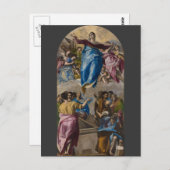 Carte Postale Assomption de la Vierge par El Greco (Devant / Derrière)