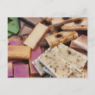 Carte Postale Assortiment de savons bio faits main