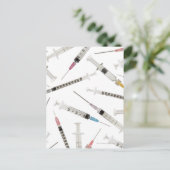 Carte Postale Assortiment de seringues de différentes tailles et (Debout devant)