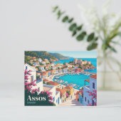 Carte Postale Assos Grèce (Debout devant)