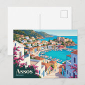Carte Postale Assos Grèce (Devant / Derrière)