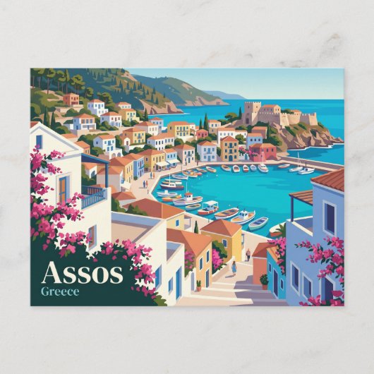 Carte Postale Assos Grèce (Devant)