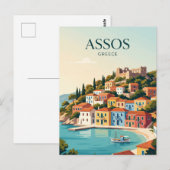 Carte Postale Assos Grèce (Devant / Derrière)