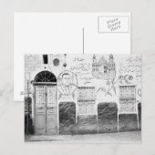 Carte Postale Assouan Egypte, Maison Décorée (Devant / Derrière)