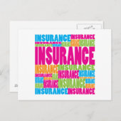 Carte Postale Assurance colorée (Devant / Derrière)