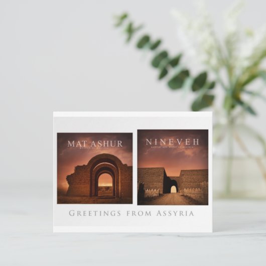 Carte postale Assyrie (Debout devant)