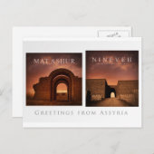 Carte postale Assyrie (Devant / Derrière)