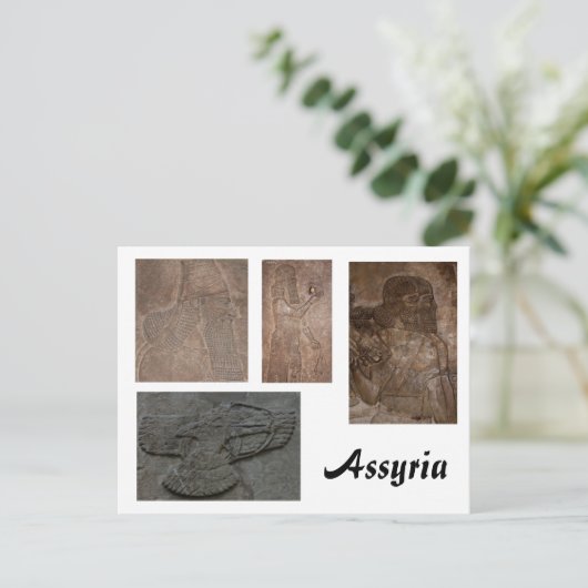 Carte postale assyrienne (Debout devant)