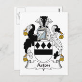 Carte Postale Aston Family Crest (Devant / Derrière)