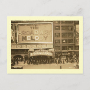 Carte Postale Astor Theatre, New York City Vintage
