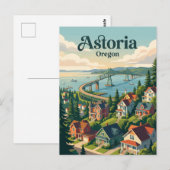 Carte Postale Astoria, Oregon (Devant / Derrière)