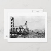 Carte Postale Astoria, Oregon Fire Vue de Weinard Hotel (Devant / Derrière)