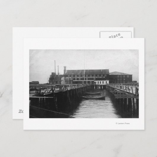 Carte Postale Astoria, Oregon vue sur Fisherman's Packing (Devant / Derrière)
