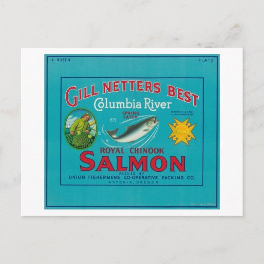 Carte Postale Astoria, OregonGill Netters BestAstoria, OU (Devant)