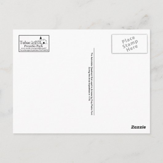 Carte postale Astrolabe Quadrant (Dos)