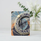 Carte Postale Astrologie antique Timepiece Tchèque Horloge. (Debout devant)