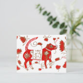 Carte postale Astrologie Chien Chinois (Debout devant)