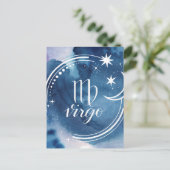 Carte Postale Astrologie de l'aquarelle - Virgo (Debout devant)