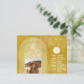 Carte Postale Astrologie Signe du zodiaque Lion Photo personnali (Debout devant)