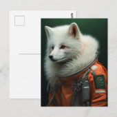 Carte Postale Astronaunt Fox (Devant / Derrière)