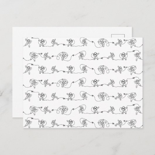 Carte postale Astronaut (Devant / Derrière)