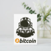 Carte Postale Astronaut BITCOIN-Crypto (Debout devant)