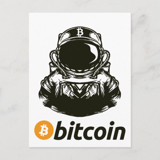 Carte Postale Astronaut BITCOIN-Crypto (Devant)