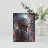 Carte Postale Astronaut Science-Fiction Art (Debout devant)