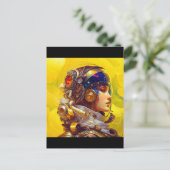 Carte postale astronaute (Debout devant)