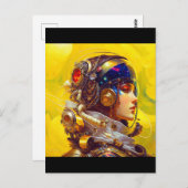 Carte postale astronaute (Devant / Derrière)