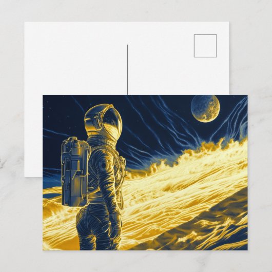 Carte Postale Astronaute (Devant / Derrière)