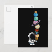 Carte Postale Astronaute avec Planet Scoops Interstellar Icecrea (Devant / Derrière)