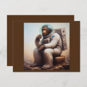 Carte Postale Astronaute de Bigfoot (Devant / Derrière)
