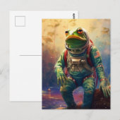 Carte Postale Astronaute de la grenouille (Devant / Derrière)