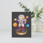 Carte Postale Astronaute de la Sloth spatiale Galaxy Planet Donu (Debout devant)