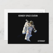Carte Postale Astronaute de la station spatiale Kennedy (Devant / Derrière)