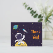 Carte Postale Astronaute flottant dans l'espace extra-atmosphéri (Debout devant)