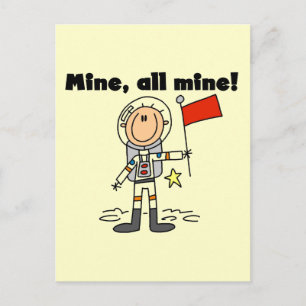 Carte Postale Astronaute Mine All Mine t-shirts et cadeaux