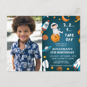 Carte Postale Astronaute Photo personnalisée Espace planètes thè