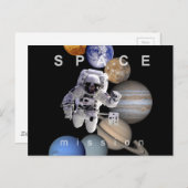 Carte Postale astronef mission solar system planar (Devant / Derrière)