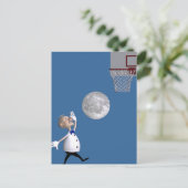 Carte Postale Astronome Jouer Au Basket (Debout devant)