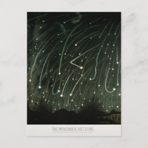 Carte Postale Astronomie de la douche de métal antique