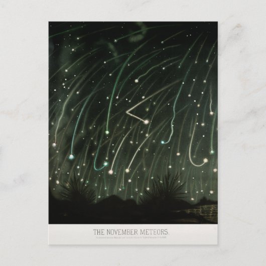 Carte Postale Astronomie de la douche de métal antique (Devant)