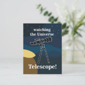 Carte Postale Astronomie du ciel nocturne du télescope (Debout devant)