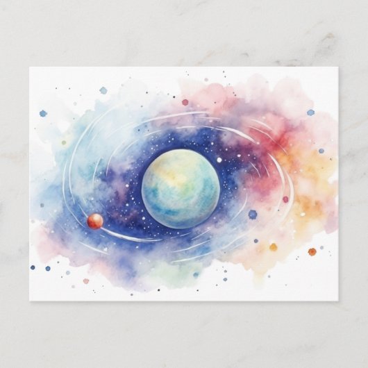 Carte Postale Astronomie univers nébuleuse. (Devant)