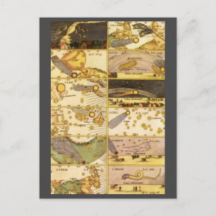 Carte Postale Astronomie vintage, Constellations Antiques Étoile