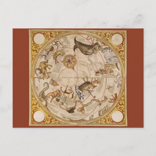 Carte Postale Astronomie Vintage du ciel austral (Devant)