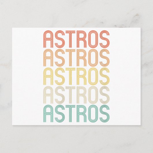 Carte Postale Astros féminins  (Devant)