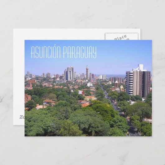 Carte postale Asunción Paraguay (Devant / Derrière)