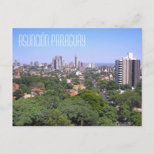 Carte postale Asunción Paraguay (Devant)
